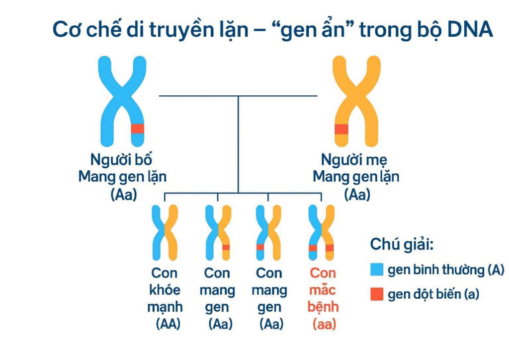 Người khỏe mạnh có mang gen bệnh di truyền