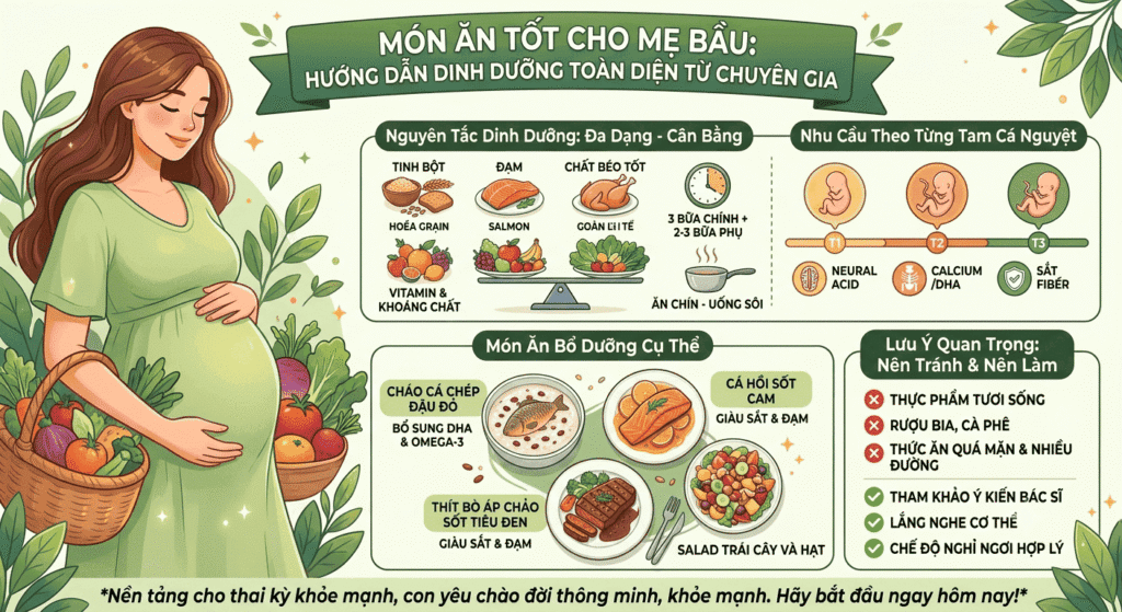 mon an tot cho me bau