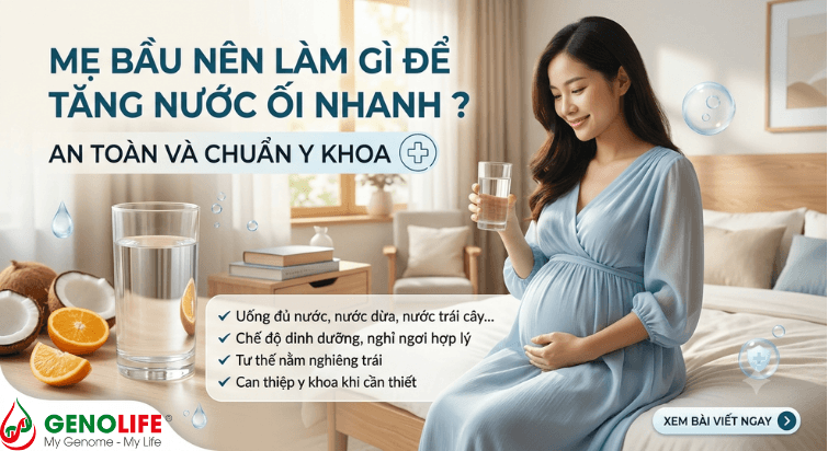 làm gì để tăng nước ối